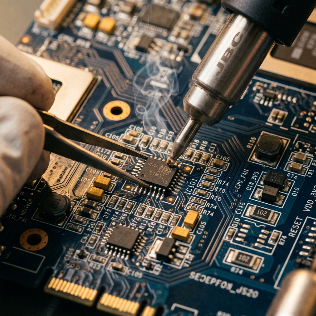 Sakthi Systems chip-level motherboard micro-soldering IC replacement